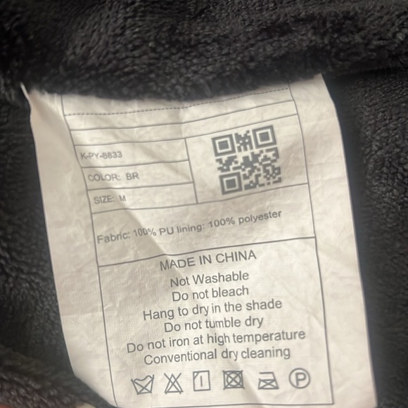 Brand New WULFUL Men's Vintage Stand Collar Leather Jacket Motorcycle PU Jacket - Picture 4 of 8